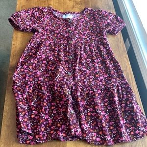 Girls Old Navy Tiered Button Front Floral Dress